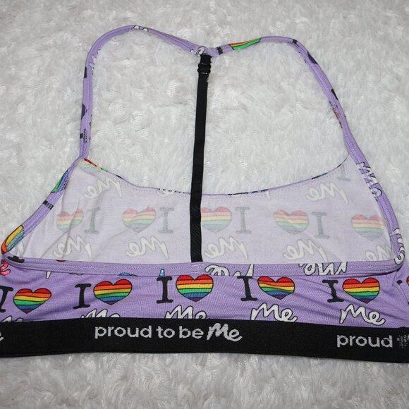 COPY - MeUndies NWOT Pride T-back bralettes lot of 2 size small - Picture 4 of 6